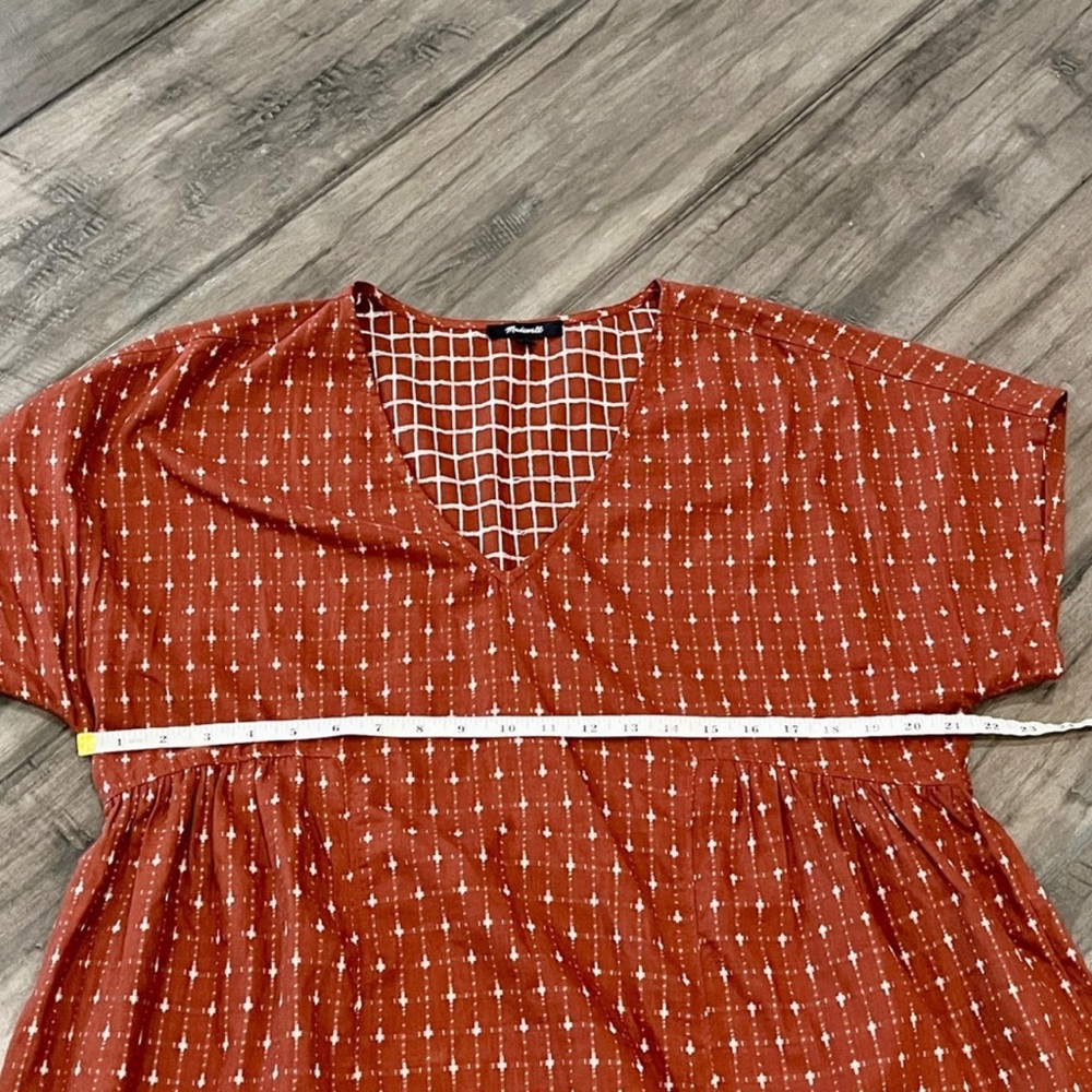 Madewell Jacquard-Doleman Mini Dress Rust - Picture 3 of 8